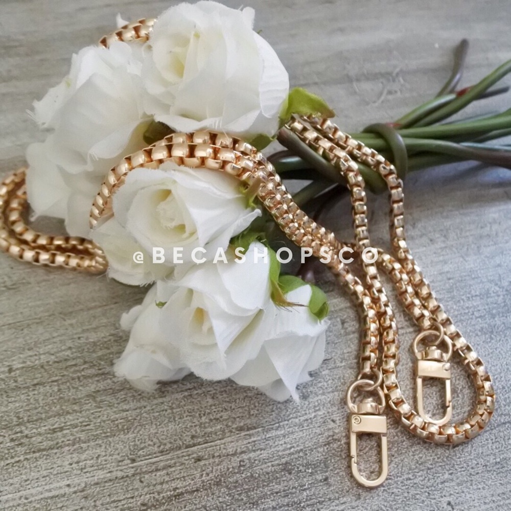Gold Crossbody Chain Purse Strap Replacement - Picture 4 of 6